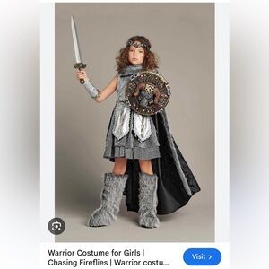Chasing Fireflies Warrior Princess Costume (size medium girls).
